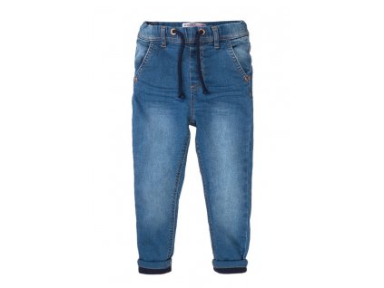 Kalhoty chlapecké podšité džínové s elastanem, Minoti, 7BLINEDJN 1, modrá - 92/98