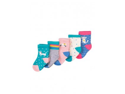 Ponožky dívčí 5pack, Minoti, NBG SOCK 18, holka - 92/98