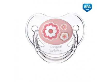 Canpol babies Dudlík 18m+ silikonový anatomický NEWBORN BABY růžový