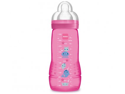 MAM LAHEV BABY BOTTLE 330 ml, růžová