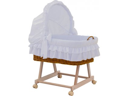 Košík pro miminko s boudičkou Martin - bílá