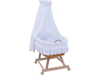 Košík pro miminko s nebesy Martin - bílá