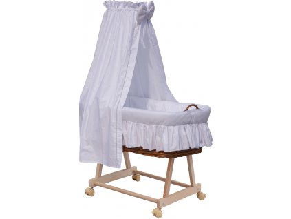 Košík pro miminko s nebesy Scarlett Péťa - bílá