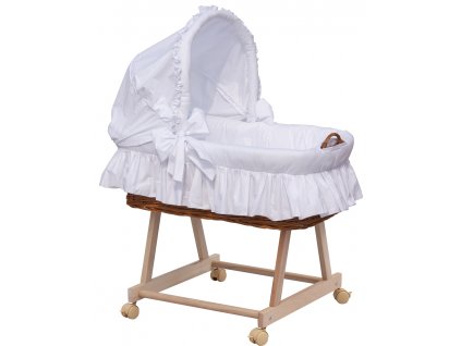 Košík pro miminko s boudičkou Scarlett Péťa - bílá
