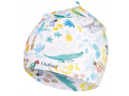 Čepice tenká TISK Outlast® - džungle Velikost: 3 | 42-44 cm