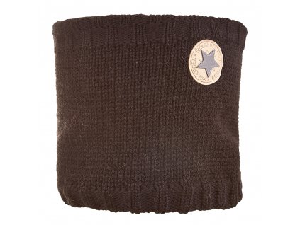 Nákrčník pletený hladký LA dětský Outlast ® - černá-logo Velikost: 3 | 42-44 cm