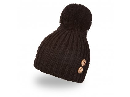 45912 cepice pletena bambule knofliky outlast cerna