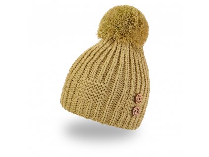 45918 cepice pletena bambule knofliky outlast sv zelena