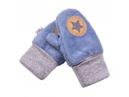 46161 rukavice s palcem mazlik bambus outlast sv modra
