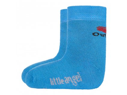 Ponožky celofroté Outlast® - modrá Velikost: 20-24 | 14-16 cm