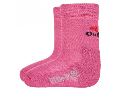 Ponožky froté Outlast® - růžová Velikost: 20-24 | 14-16 cm