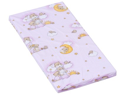 5738 2 molitanova matrace do postylky scarlett mracek ruzova 120 x 60 x 6 cm