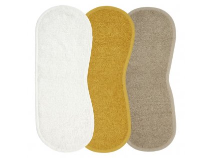 611404 Meyco basic badstof spuugdoeken 3 pack offwhite honey gold taupe 800x800