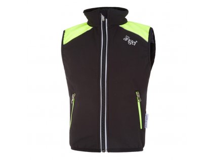 Vesta softshell LA - černá/neon žlutá Velikost oblečení: 110