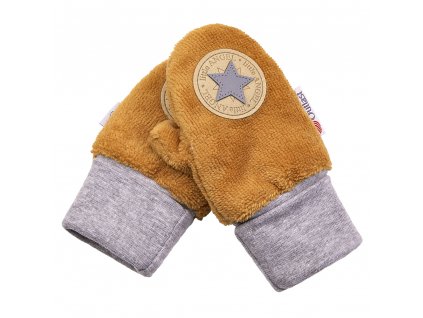 45744 rukavice s palcem mazlik bambus outlast camel