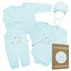 Kojenecká soupravička do porodnice New Baby Sweet Bear modrá 62 (3-6m)