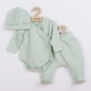 3-dílná kojenecká soupravička do porodnice New Baby I AM mátová 62 (3-6m)