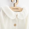 Kojenecký kabátek na knoflíky New Baby Luxury clothing Laura bílý 62 (3-6m)