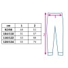 Dětské legíny z teplákoviny New Baby Kindergarten blue 116/122