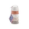 Sada kelímků na sušené mléko / svačinu Cotton White / Terracotta