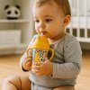 canpol babies hrnecek nevylevaci se slamkou a zavazim babiesboo 270ml gepard