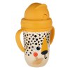 canpol babies hrnecek nevylevaci se slamkou a zavazim babiesboo 270ml gepard