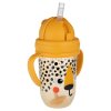 canpol babies hrnecek nevylevaci se slamkou a zavazim babiesboo 270ml gepard