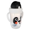 canpol babies hrnecek nevylevaci se slamkou a zavazim babiesboo270ml panda