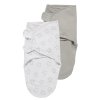 310020 340020 SwaddleMeyco inbakerdoek 2 pack stars uni grijs 1