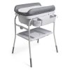 CHICCO Stolek přebalovací s vaničkou Cuddle & Bubble - Graphite Melange 0m+, do 11kg