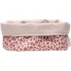 Bebe-Jou Textilní košík na kojenecké potřeby Bébé-Jou Leopard Pink