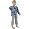 ESITO Chlapecké pyžamo modrý maskáč vel. 116 - 122 - 116 / maskáč modrá