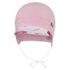 Kšiltovka tenká zavazovací Outlast® - růžová baby/růžový motýl Velikost: 2 | 39-41 cm