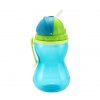 Canpol babies Sportovní lahev se slámkou 370ml modrá