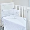 silvercloud safari friends 3 piece bedding set on cot