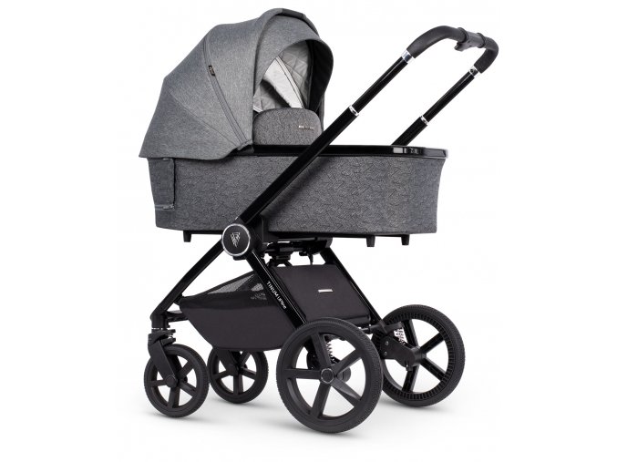 Venicci Tinum Upline Slate Grey Carrycot 01