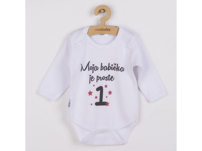 Body s potlačou New Baby Moja babička je proste jednotka