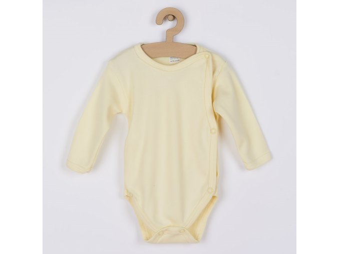 Dojčenské body celorozopínacie New Baby Classic žlté