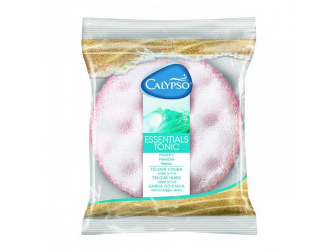 Umývacia masážna hubka Essentials Tonic Calypso ružová