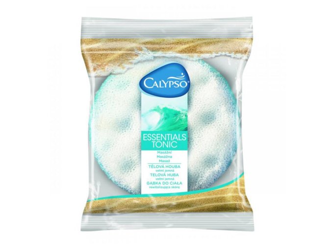 Umývacia masážna hubka Essentials Tonic Calypso modrá