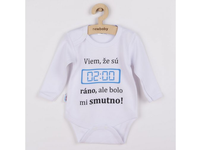 Body s potlačou New Baby 02:00 hodiny ráno