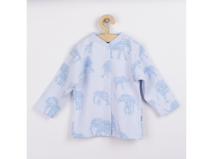 Dojčenský kabátik Baby Service Slony modrý