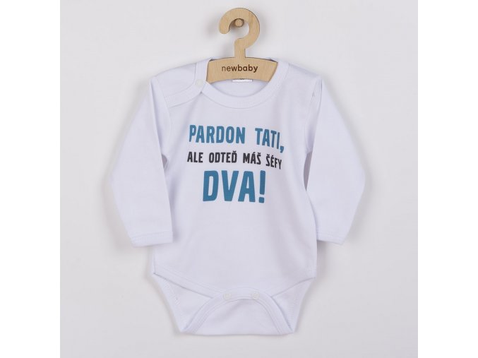 Body s potlačou New Baby Pardon tati, ...máš šéfy dva!