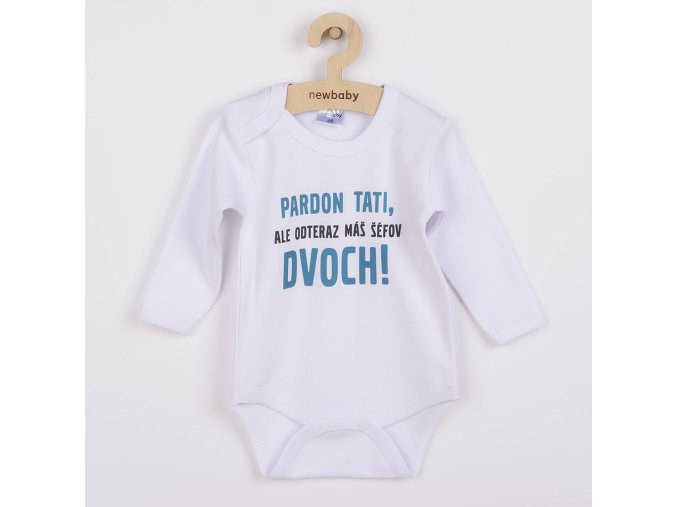 Body s potlačou New Baby Pardon tati,... máš šéfov dvoch!