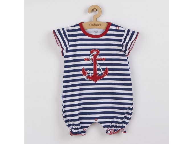 Dievčenské body s krátkym rukávom New Baby Marine