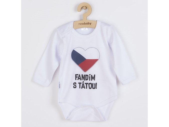 Body s potlačou New Baby Fandím s tátou