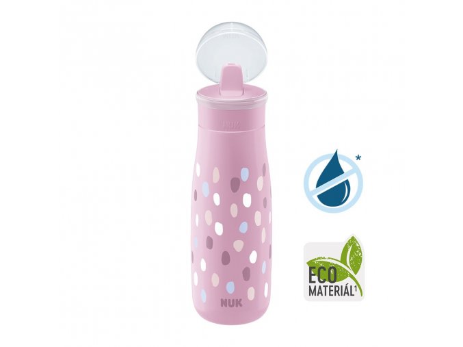 Detská fľaša NUK Mini-Me Flip 450 ml (12+ m.) pink