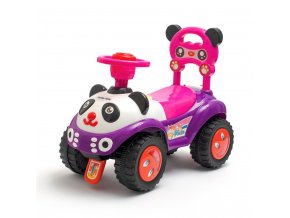 Detské odrážadlo so zvukom Baby Mix Panda ružové