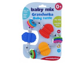 Detské hrkálka Baby Mix farebný trojuholník