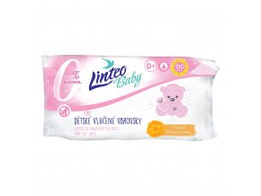 Detské vlhčené obrúsky Linteo Baby 120 ks Soft and cream